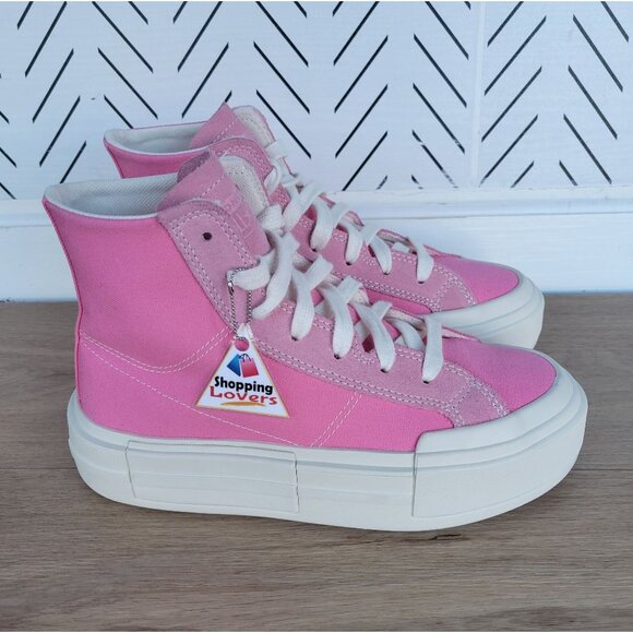 ⭐Converse Chuck Taylor Cruise Hi 8.5 Women Shoes Pink Platform Sneakers A07569C - Picture 10 of 13